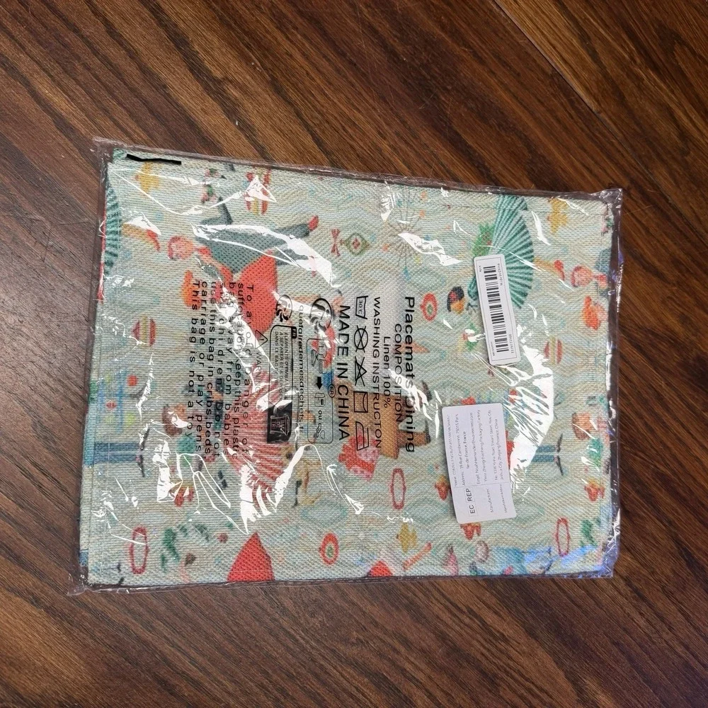 vintage Style 1950's Holiday Placemats Set Of 4‎